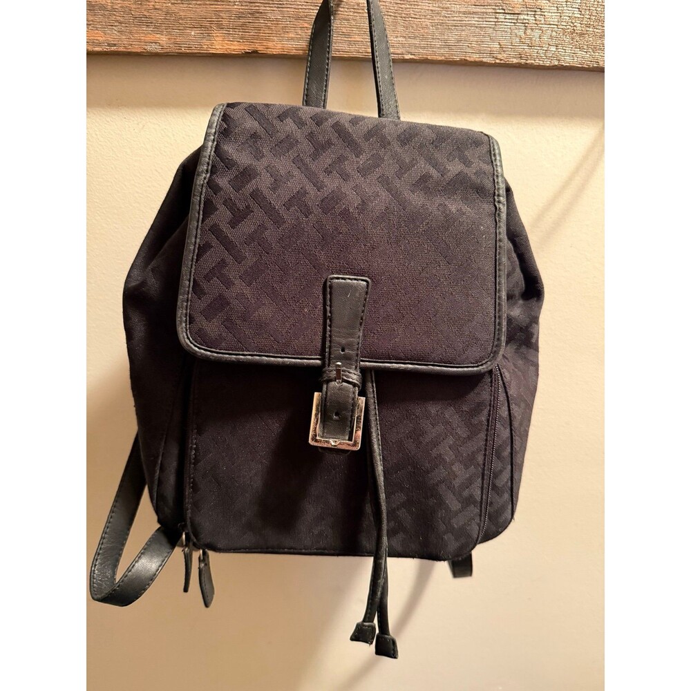 Talbots Black Sigmaute Cloth Backpack  EUC
